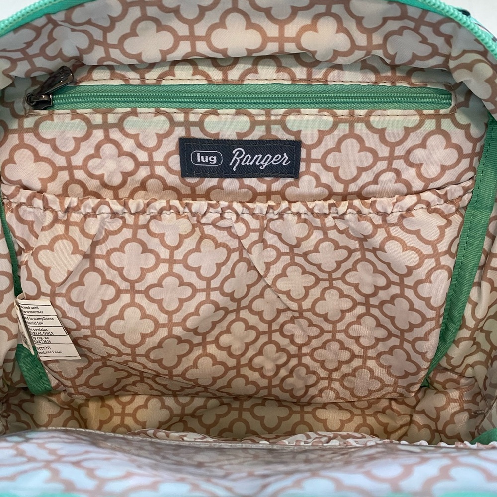 LUG Ranger 2 Crossbody Bag With Matching Wallet In Flamingo Mint Pattern - Picture 8 of 16